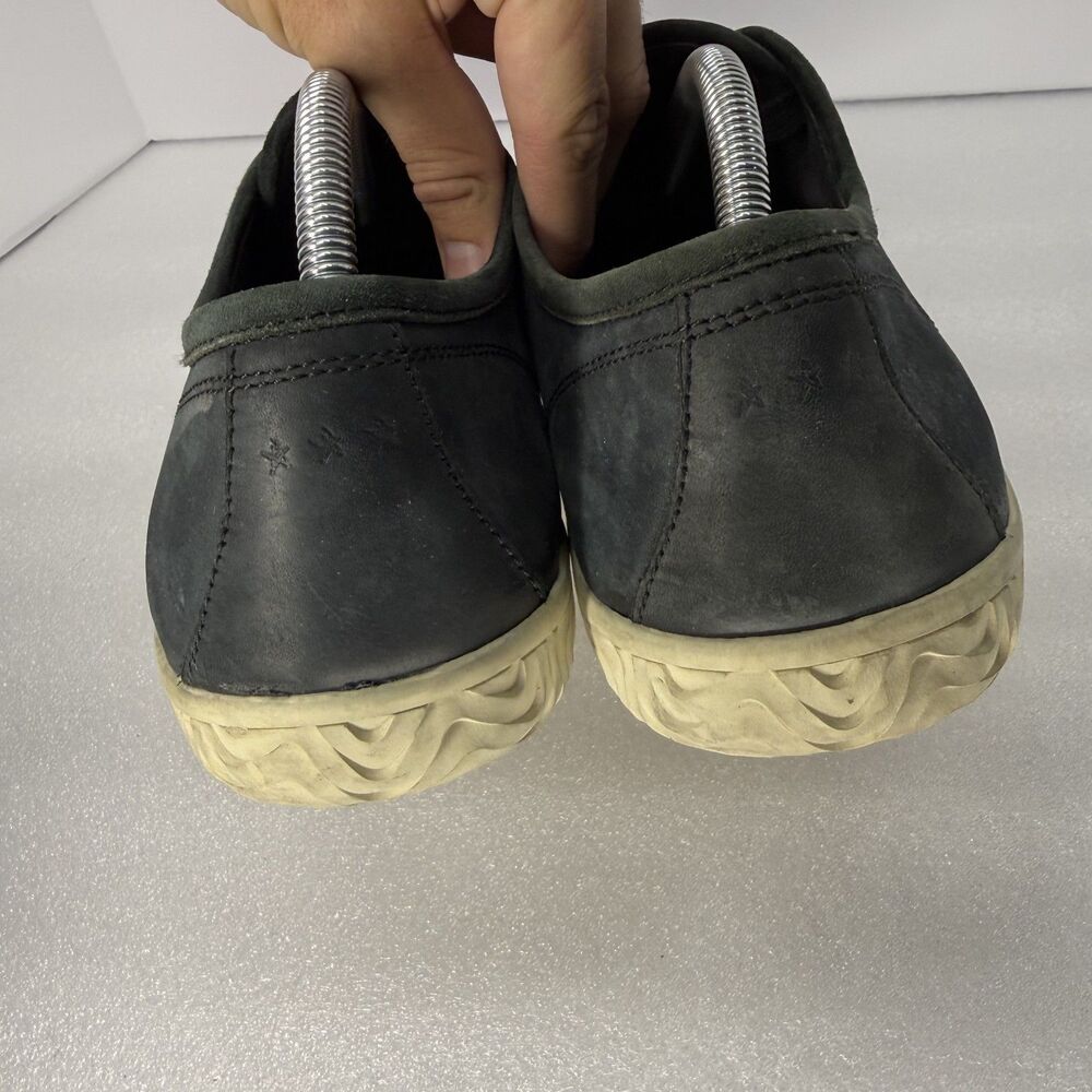 John Varvatos Shoes Men 9.5 Hattan USA Leather Low Top Sneakers Black - Picture 6 of 10
